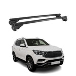 Dachträger Grundtäger für Ssangyong Rexton mk4 2017-2021 75kg Alu Silber 2 tlg