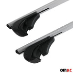Dachträger Grundtäger für Universal 75kg Metall Silber 2 tlg