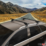 Menabo Grundträger Dachträger für Seat Altea XL 2009-2015 ABE Alu Schwarz 2x