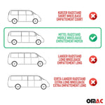 Sonnensegel Kederschiene für Ford Transit / Tourneo Custom ab 2023 L2 Silber Alu