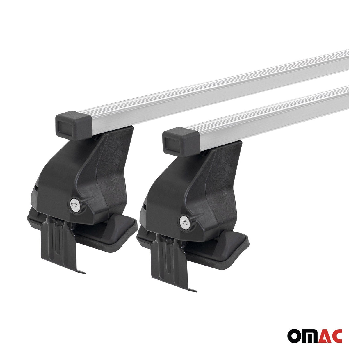 Menabo Dachträger Grundtäger für Audi Q5 mk2 2021-2025 50kg Stahl Silber 2 tlg