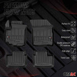OMAC Gummi Fußmatten für Suzuki Swift SX4 2007-2017 Premium Gummi Schwarz 4tlg