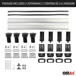 Dachträger Grundtäger für Ford Focus C-Max 2003-2010 75kg Aluminium Silber 2 tlg