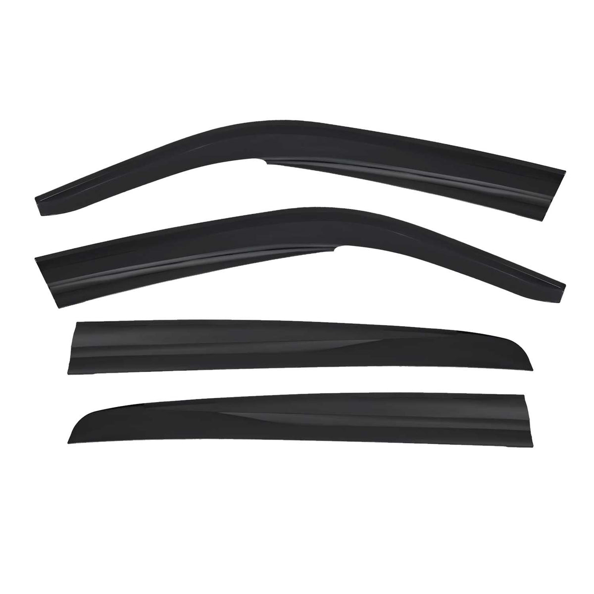 4x Windabweiser Regenabweiser für VW Golf 4 Schrägheck 1998-2003 Acryl Dunkel
