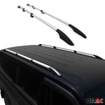 Dachreling Dachgepäckträger für VW Caddy Maxi 2020-2026 Langer L2 Alu Grau