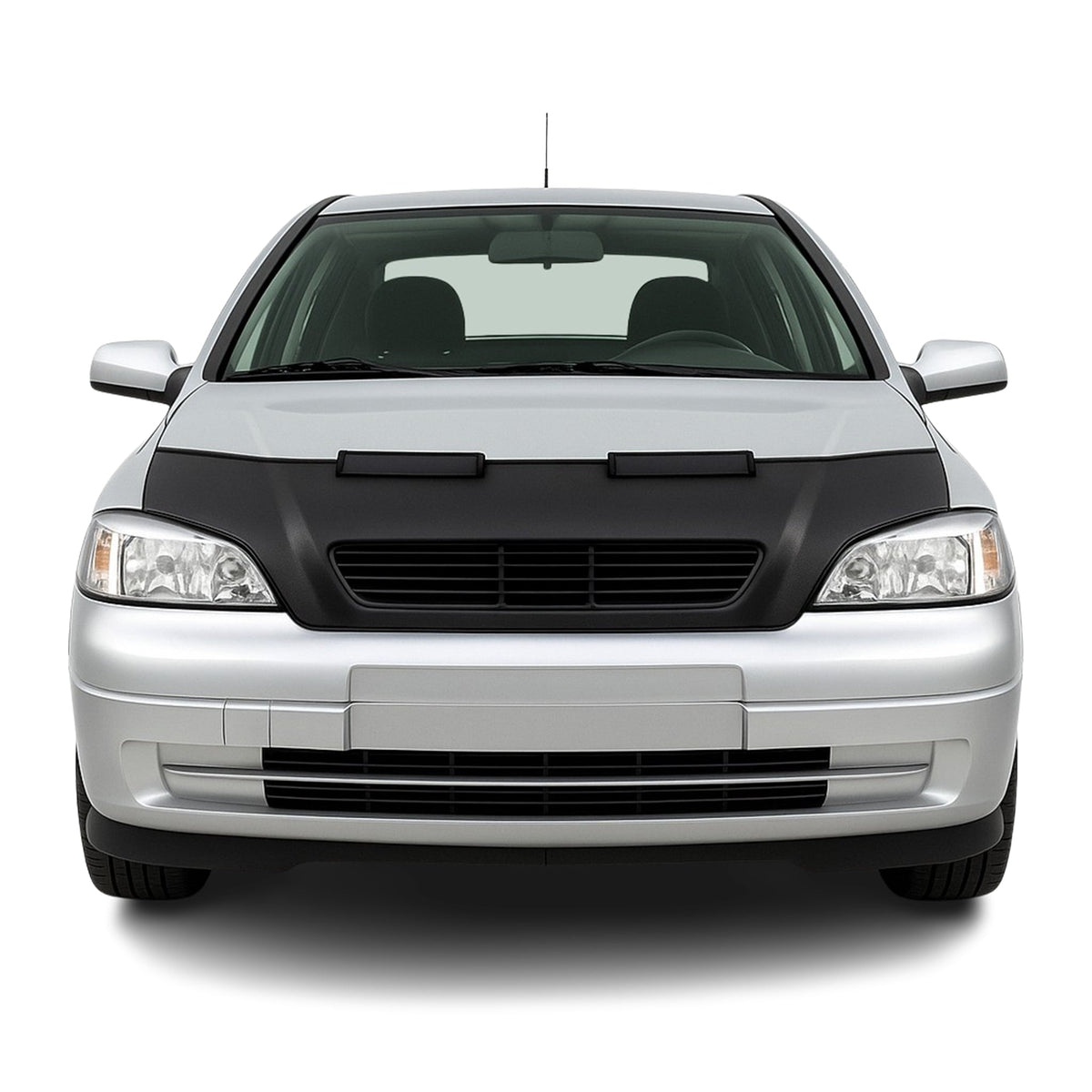 Haubenbra Steinschlagschutz Bonnet Bra für Opel Astra G 1998-2004 Schwarz Halb