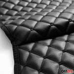 Schonbezug Sitzauflage für Seat Ibiza Leon Alhambra Kunstleder Schwarz