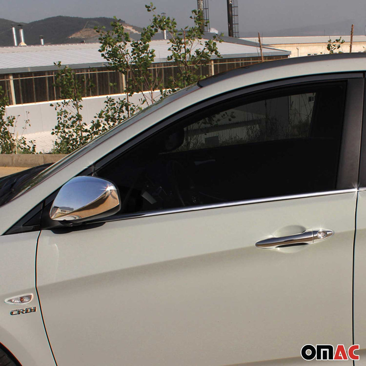 Fensterleisten Zierleisten für Hyundai Accent Blue Solaris 2012-2021 Chrom 6tlg