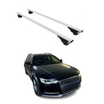 Dachträger Grundträger für Audi A6 C7 Allroad 2012-2018 75kg Stahl Silber 2 tlg