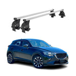 Menabo Dachträger Grundtäger für Mazda CX-3 2015-2021 50kg Stahl Silber 2 tlg