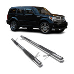 Edelstahl Trittbretter Schwellerrohre für Dodge Nitro 2007-2012 Edelstahl Silber