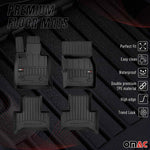 OMAC Gummi Fußmatten für Alfa Romeo Stelvio 2016-2026 Premium Gummi Schwarz 4tlg