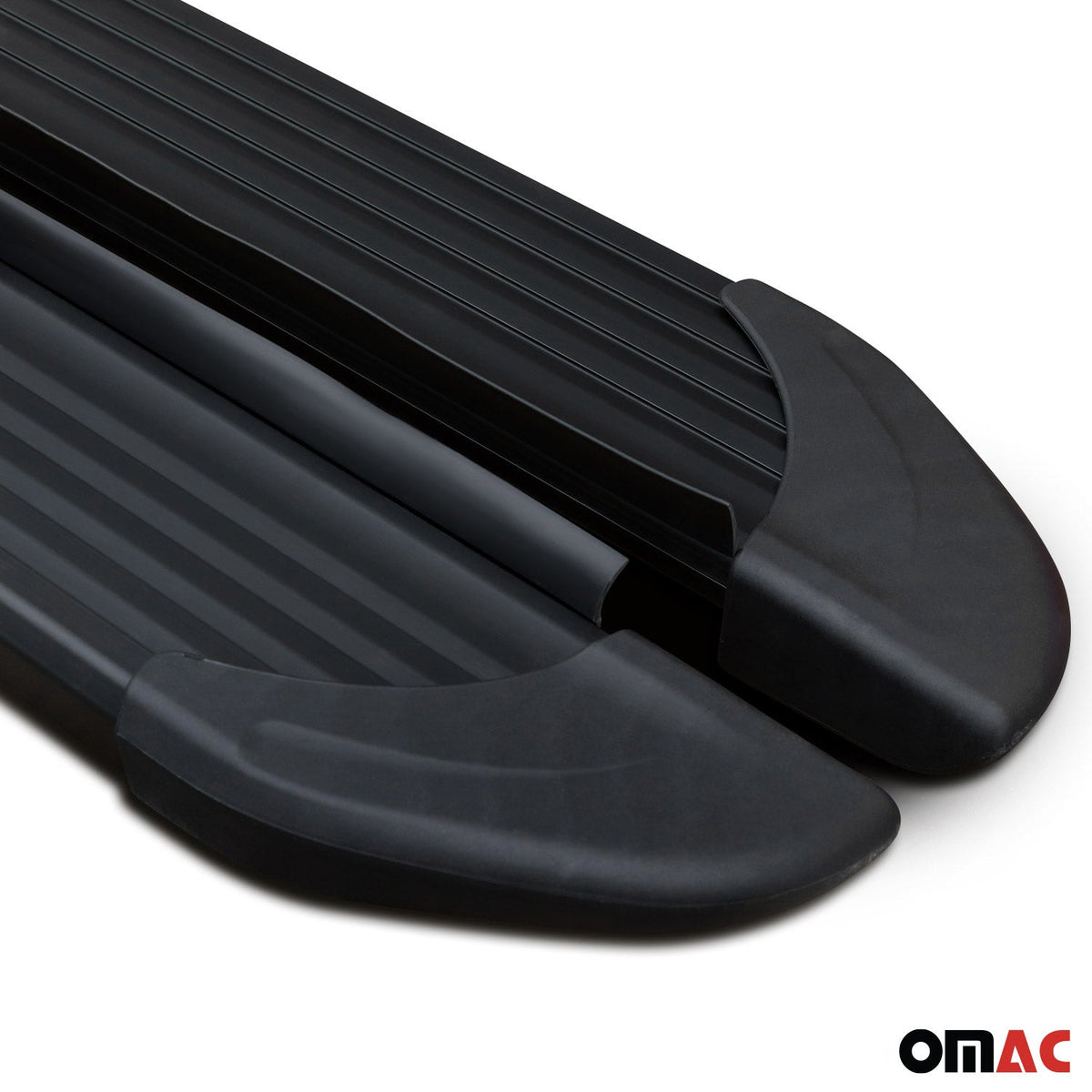 Trittbretter Seitenschweller für Opel Combo 2001-2011 Aluminium Schwarz 2 tlg