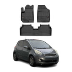 OMAC Gummi Fußmatten für Kia Venga 2009-2019 Premium TPE 3D Automatten 3tlg