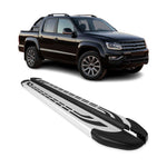 Trittbretter Seitenschweller für VW Amarok DoubleCab 2022-2024 Silber Alu 2 tlg
