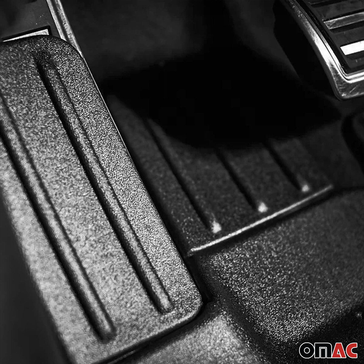 Fußmatten Kofferraumwanne Set für Audi A8 D4 2009-2017 OMAC Premium Schwarz TPE