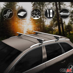 Menabo Dachträger Grundtäger für Audi Q7 2005-2015 75kg Aluminium Silber 2 tlg