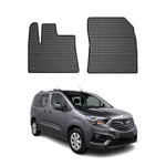 OMAC Gummi Fußmatten für Opel Combo 2 Persons 2019-2026 Automatten Schwarz 2x