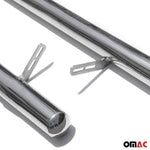 Stahl Trittbretter Schwellerrohre für Mercedes Sprinter W906 L3/L4 Grau ø70