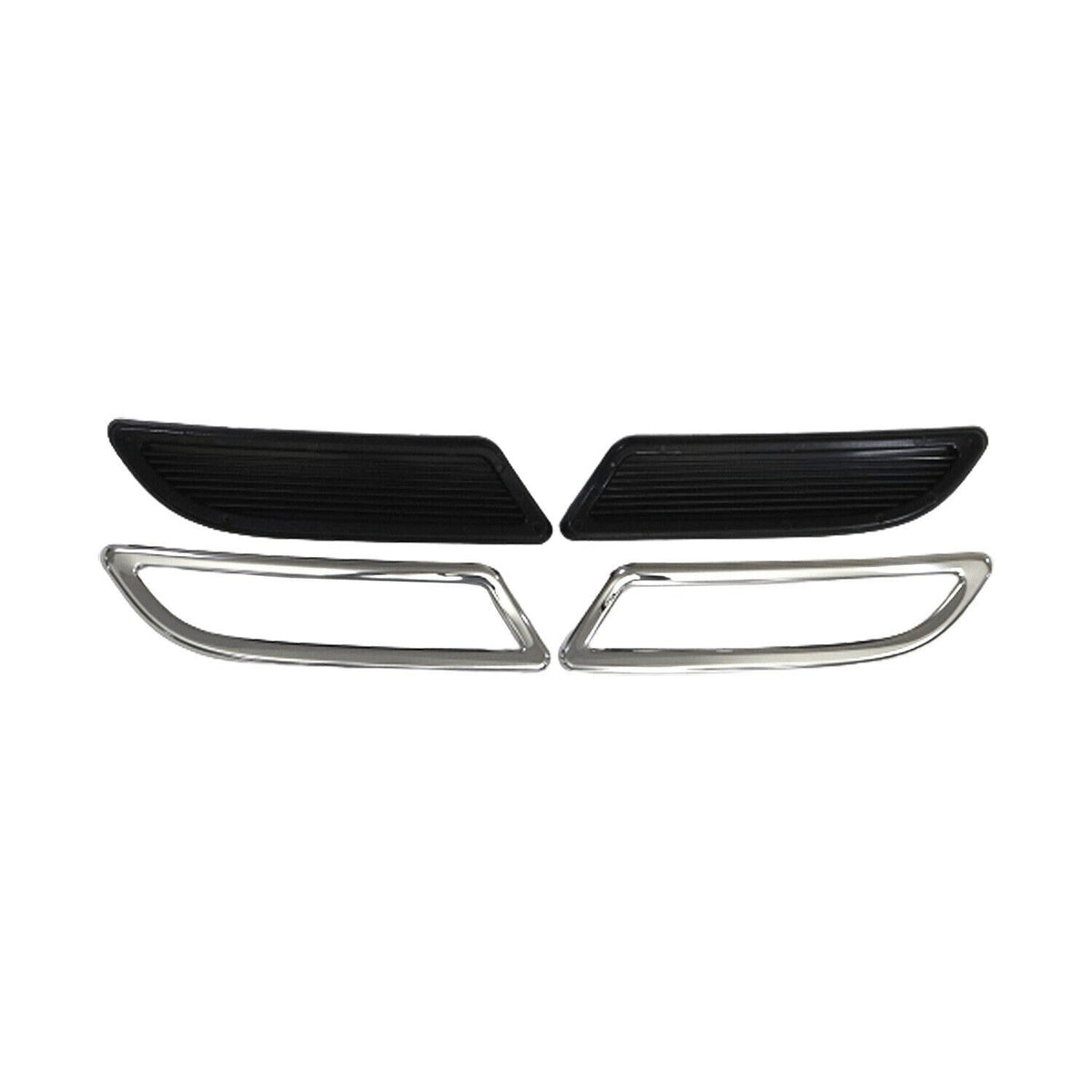 Stoßstangen Diffusor Auspuffrahmen für Renault Megane 2016-2022 Edelstahl Chrom