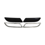 Stoßstangen Diffusor Auspuffrahmen für Renault Megane 2016-2022 Edelstahl Chrom
