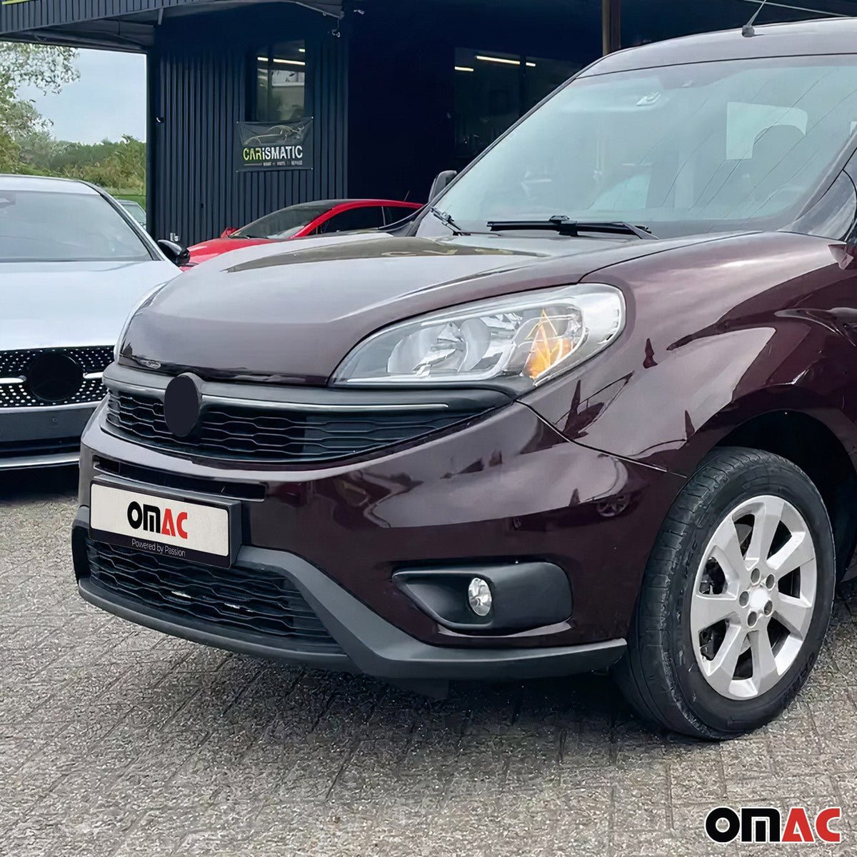 Kühlergrill Leisten Grillleisten für Fiat Doblo 2014-2022 Edelstahl Chrom 2tlg