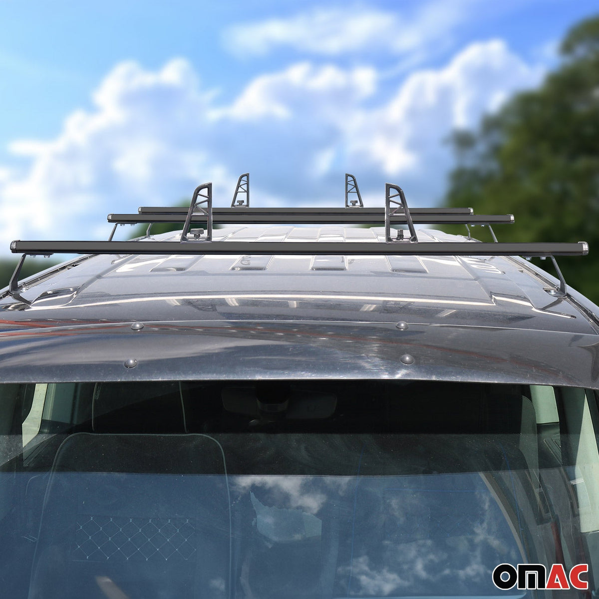 3x Dachträger + Leiterhalter Set für Opel Vivaro A 2001-2014 Lastanschläge
