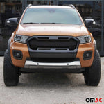 Kühlergrill Leisten Grillleisten für Ford Ranger 2018-2020 Edelstahl Chrom 3tlg