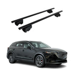 Dachträger Grundträger für Mazda CX-9 2016-2024 75kg Stahl Schwarz 2 tlg