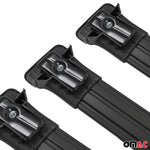 Dachträger für VW T5 T6 Transporter Multivan Caravelle 2003-2024 75kg Schwarz 3x