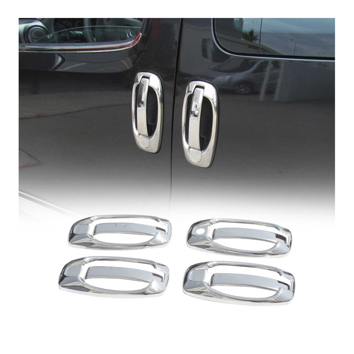 Chrom Türgriff Blende für Fiat Doblo 2010-2021 4-Tür Edelstahl 8tlg