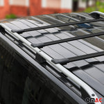 Dachträger Grundtäger für VW Caddy 2004-2020 75kg Aluminium Schwarz 3 tlg