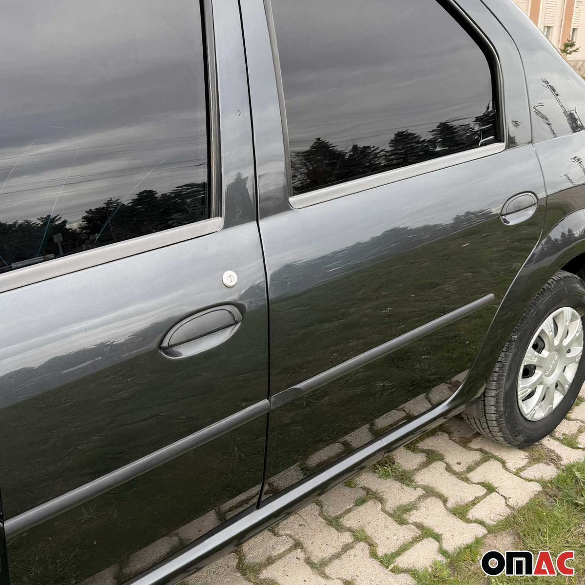 Fensterleisten Zierleisten für Dacia Logan MCV I 2006-2012 Edelstahl 4tlg