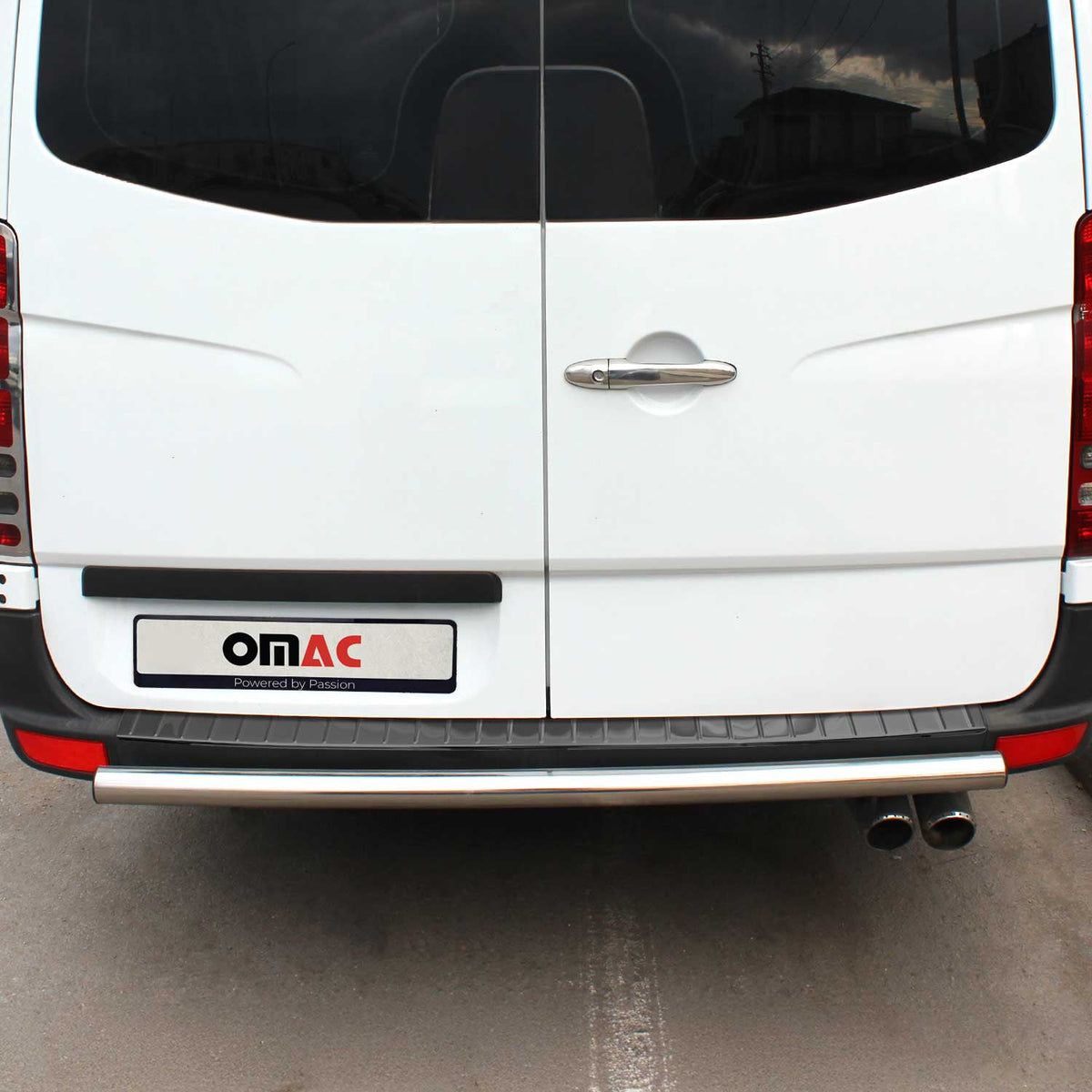 Ladekantenschutz für Mercedes Sprinter W906 / VW Crafter 2006-2018 dark chrom