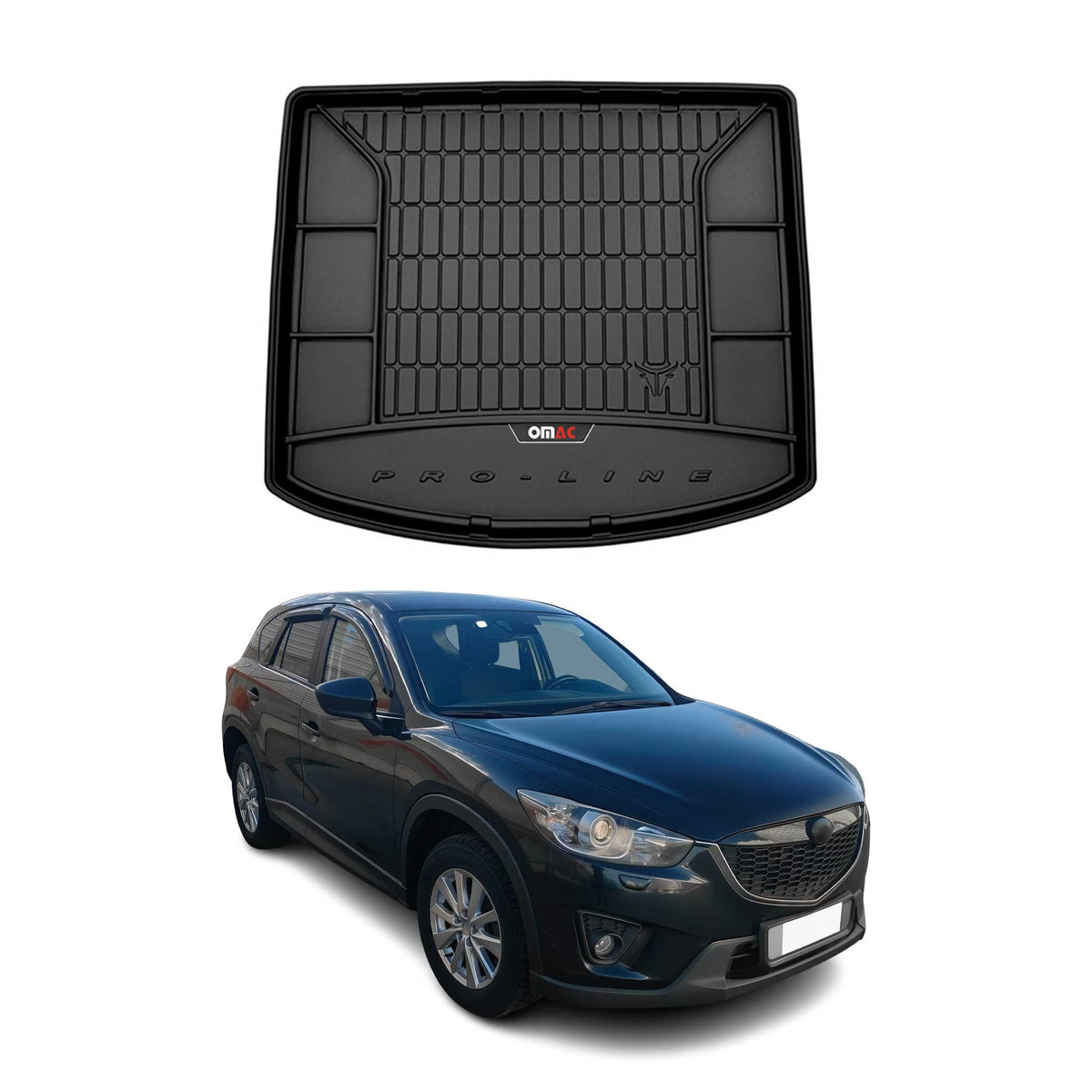 OMAC Gummi Kofferraumwanne für Mazda CX-5 2012-2017 TPE Laderaumwanne Schwarz