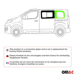 Seitenfenster Auto für Fiat Scudo Ulysse 2022-2026 Schiebetür Links L1