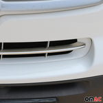 Kühlergrill Leisten Grillleisten für Fiat 500L Popstar 2012-2017 Edelstahl Chrom
