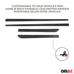 Seitentürleiste Türschutzleiste für Fiat 600e 2023-2026 Polypropylene Schwarz 4x