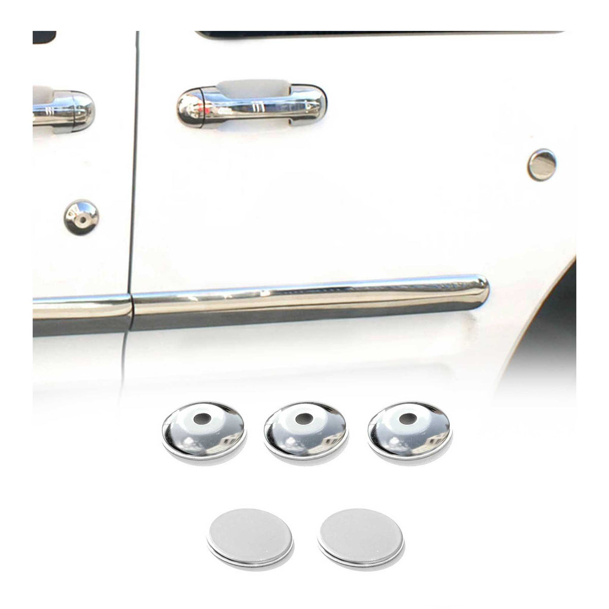 Chrom Türgriff Blende für Ford Connect 2002-2013 Edelstahl 5tlg