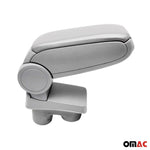 Mittelarmlehne Armlehne für Citroen C-Elysee 2012-2021 PU-Leder ABS Grau