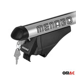 Menabo Dachträger Grundtäger für BMW X5 E70 2010-2013 75kg Alu Silber 2 tlg