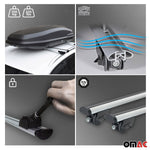 Dachträger für Audi Q5 8R 2008-2016 Gepäckträger Relingträger 100kg Alu Grau