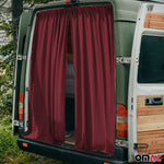 Maß Gardinen Sonnenschutz für Citroen Berlingo Heckklappe Vorhänge Rot