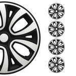 4x Radkappen Radzierblenden Radblenden für 15" Zoll Stahlfelgen Schwarz weiß