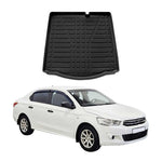 Kofferraumwanne Laderaumwanne für Citroen C-Elysee 2012-2021 Gummi TPE Schwarz