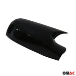Spiegelkappen Spiegelabdeckung für Renault Megane 2004-2010 ABS Schwarz Glanz