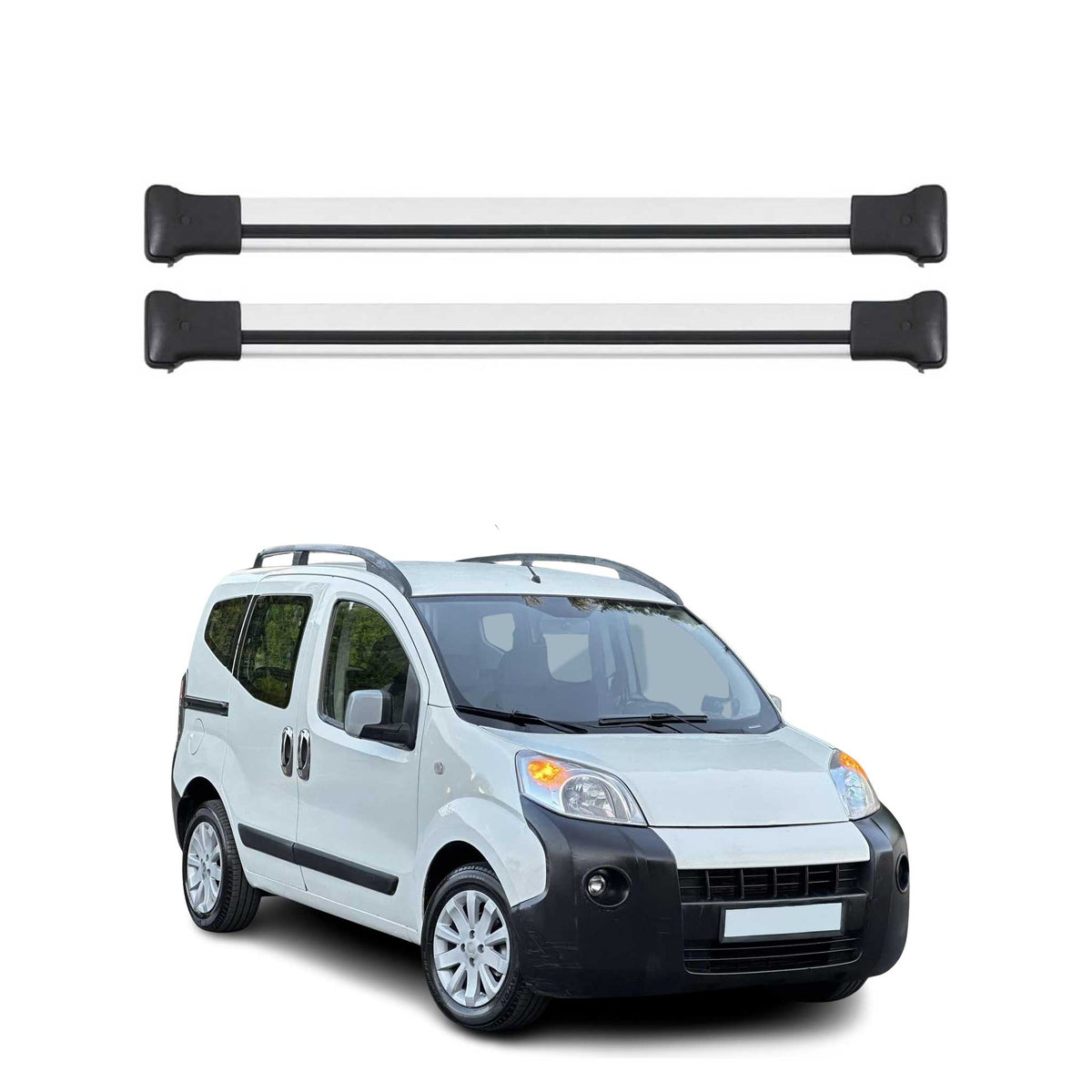 Dachträger Gepäckträger für Citroen Nemo 2008-2016 Relingträger Aluminium Silber