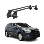 Menabo Dachträger Grundträger für Ssangyong Korando mk4 2019-26 Stahl Schwarz 2x