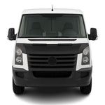Haubenbra Steinschlagschutz Bonnet Bra für VW Crafter 2006-2017 Schwarz Halb