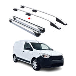 Dachreling + Dachträger für Dacia Dokker 2012-2021 Aluminium Silber 4x
